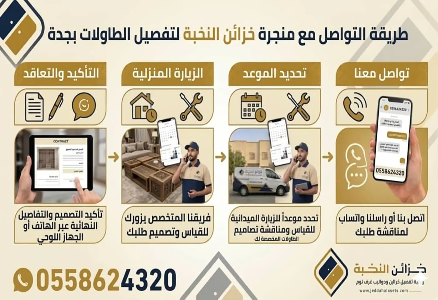 افضل منجرة تفصيل طاولات بجدة